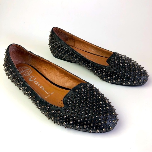 ** SOLD ** Jeffrey Campbell Martini Studded Loafers - Picture 1 of 15